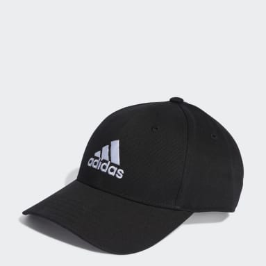 Sportswear Black Cotton Twill Baseball Cap