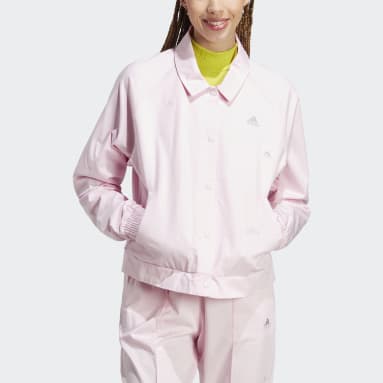 Campera Deportiva con Estampado de Cristales Sanadores Rosa Mujer Sportswear
