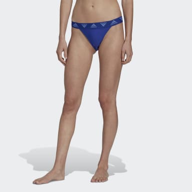 Women Sportswear Blue Bikini Bottoms