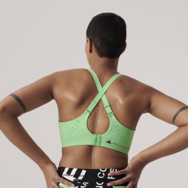 Sutiã de Sustentação Elevada TruePace adidas by Stella McCartney Verde Mulher adidas by Stella McCartney