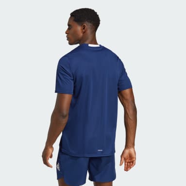 ผู้ชาย เทรนนิง สีน้ำเงิน เสื้อยืด AEROREADY Designed for Movement