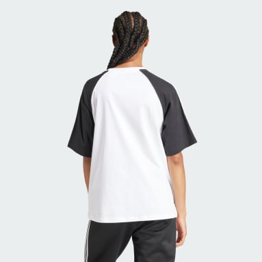 T-shirt oversize Colorblock Blanc Femmes Originals