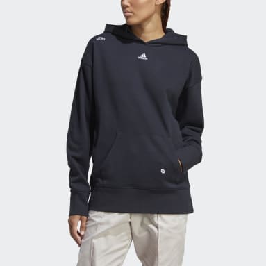 Dam Sportswear Svart Relaxed Hoodie with Healing Crystals-Inspired Graphics