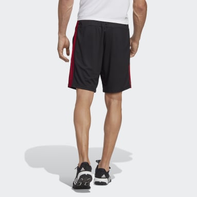 Men's Gym & Training Black Train Essentials Piqué 3-Stripes Training Shorts