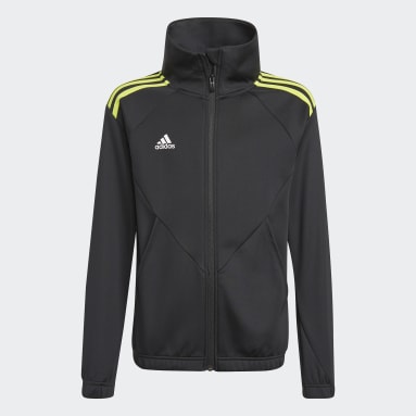 Boys Sportswear Black Predator Football-Inspired Track Jacket