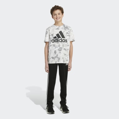 Youth Lifestyle White CORE-CAMO AOP SS TEE