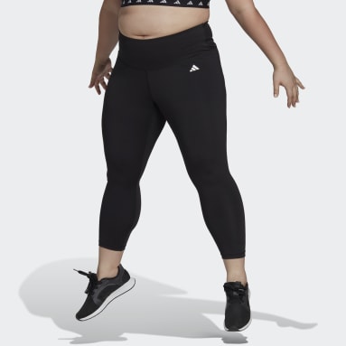 Γυναίκες Γυμναστήριο Και Προπόνηση Μαύρο Training Essentials High-Waisted 7/8 Leggings (Plus Size)