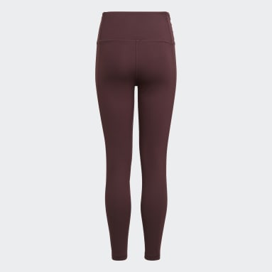 Meisjes Yoga rood AEROREADY Yoga 7/8 Legging