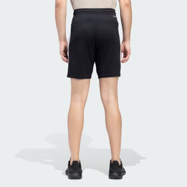 Men Training Black TRAIN ESSENTIALS PIQUÉ 3-STRIPES TRAINING SHORTS