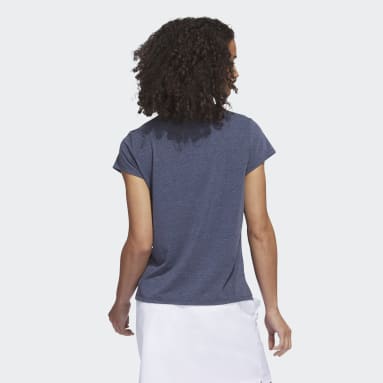 Polo chiné Go-To Bleu Femmes Golf