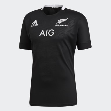 Men Rugby Black All Blacks Home Jersey