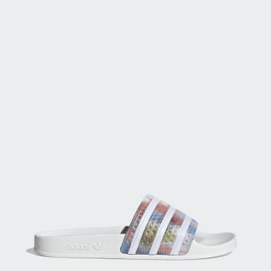 rose gold adidas slides