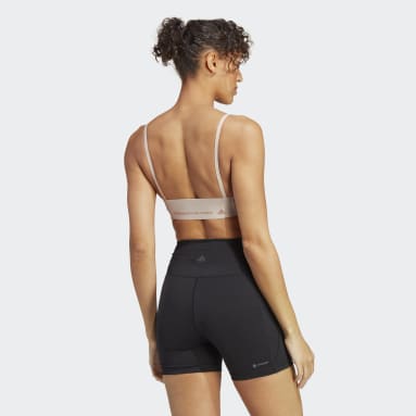 Brassière Yoga Studio Maintien léger Marron Femmes Studio