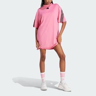 Dam Sportswear Rosa Future Icons 3-Stripes Klänning