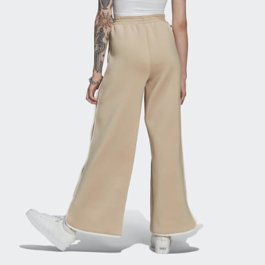 Pantalon Spacer avec détails aux chevilles Beige Femmes Originals