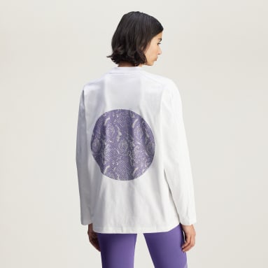 เสื้อยืดแขนยาวลายกราฟิกโอเวอร์ไซส์ adidas By Stella McCartney