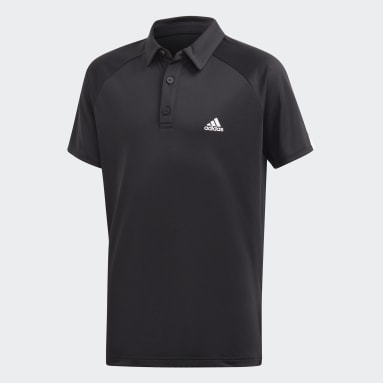 Boys Tennis Black Club Polo Shirt
