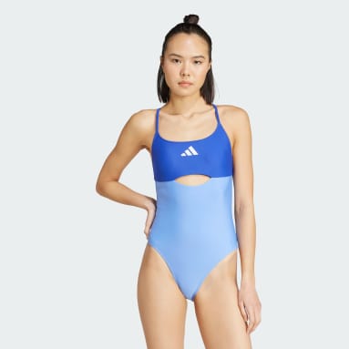 Padded Colorblock X-Back Swimsuit