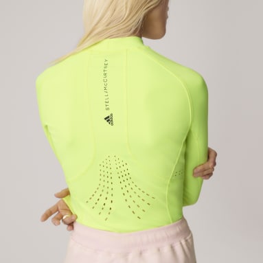 Haut à manches longues adidas by Stella McCartney TruePurpose Yoga Jaune Femmes adidas by Stella McCartney