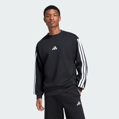 Essentials 3-Stripes Fleece Sweatshirt