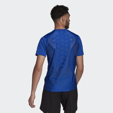 Männer Fitness & Training HIIT Engineered Training T-Shirt Blau