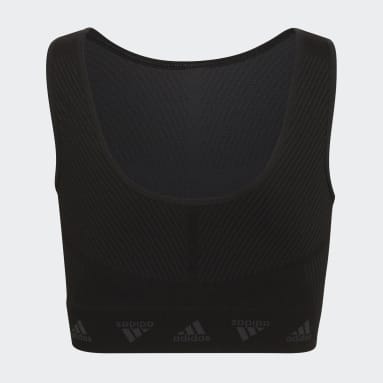 Girls Sportswear Sort adidas AEROKNIT Training Seamless Cropped tanktop