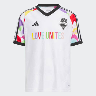 Adidas MLS Seattle Sounders FC LGTBQ Pride Tie Dye Multicolor MEDM GJ0783  jersey