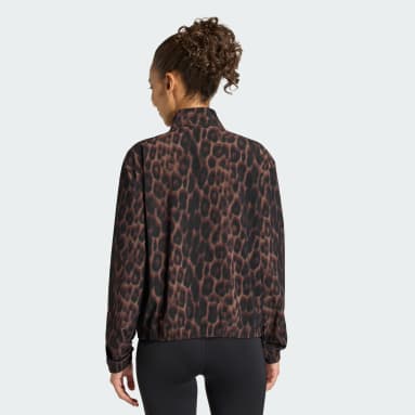 Workout Essentials Leopard Woven Jacket