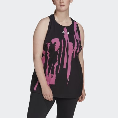 adidas x Thebe Magugu Tennis New York Y-Tank Topp (store størrelser) Svart