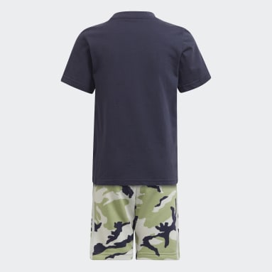 Ensemble short et t-shirt Camo Bleu Enfants Originals