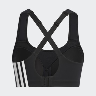 adidas Core App Women Sport Minimizer Bras, White/Blue Tint S18