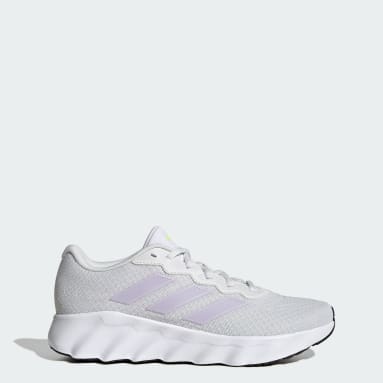 Adidas running shoes women white online
