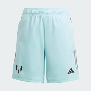 Youth 8-16 Years Soccer Blue Messi Woven Shorts