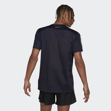 Men's Running Blue Own the Run AEROREADY Graphics In-Line Running Short Sleeve T-Shirt