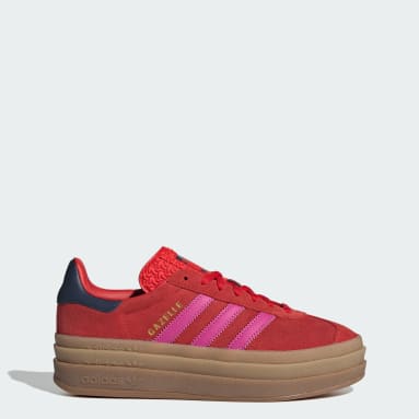 Red adidas gazelle junior new arrivals