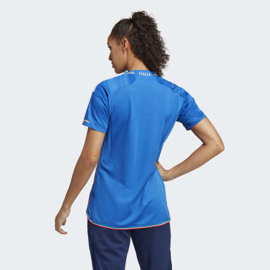 Dames Voetbal blauw Italië 23 Thuisshirt
