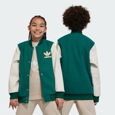 เด็ก Originals สีเขียว เสื้อแจ็คเก็ต Adicolor VRCT