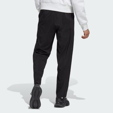 Men Sportswear Black AEROREADY Essentials Stanford Open Hem Embroidered Small Logo Pants