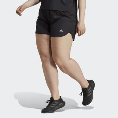 Ženy Běh černá Šortky Marathon 20 Running (plus size)