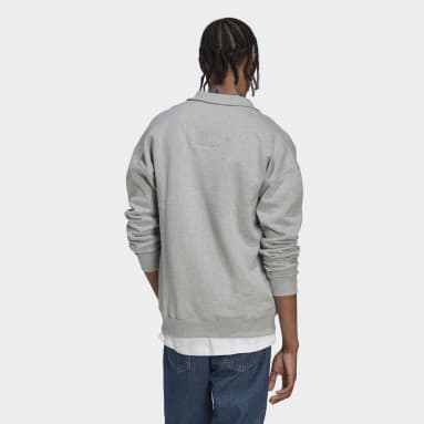 Men Sportswear Grey 1/4 Zip Sweatshirt