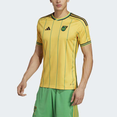 ผู้ชาย ฟุตบอล สีทอง เสื้อฟุตบอลชุดเหย้า Jamaica 23