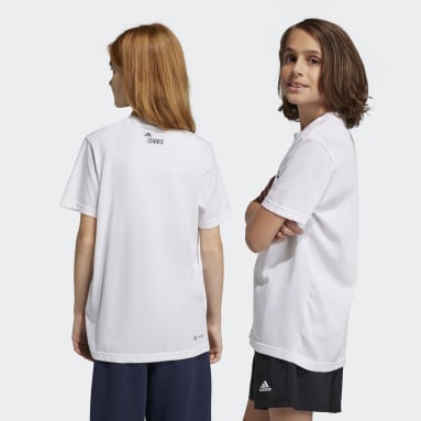 T-shirt de tennis graphique AEROREADY Blanc Enfants Tennis