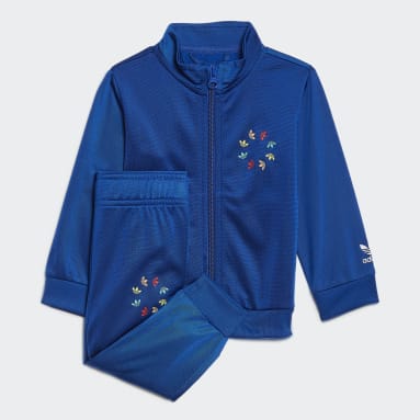 Kids Lifestyle Blue Adicolor Track Suit