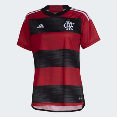 Camisa 1 CR Flamengo 23/24 Feminina Vermelho Mulher Futebol