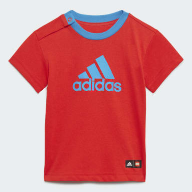 Infants Sportswear Red adidas x Classic LEGO® Tee and Shorts Set