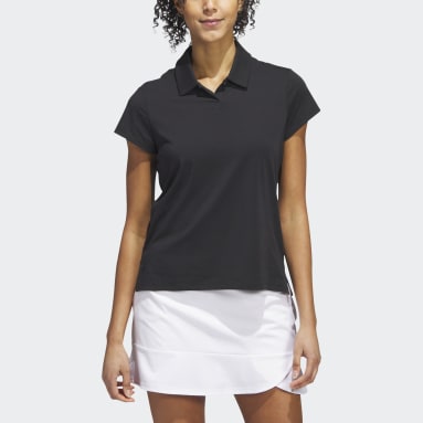 Women's Golf Black Go-To Heathered Polo Shirt