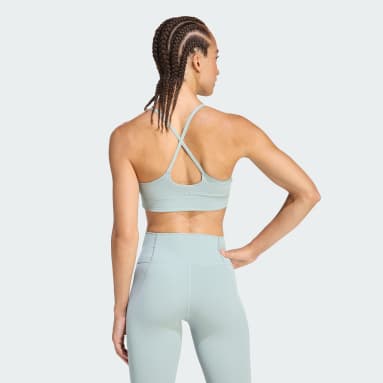 Biustonosz adidas All Me Light Support Rib Bra Long Line