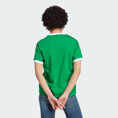 Playera Adicolor Classics 3 Franjas Verde Mujer Originals