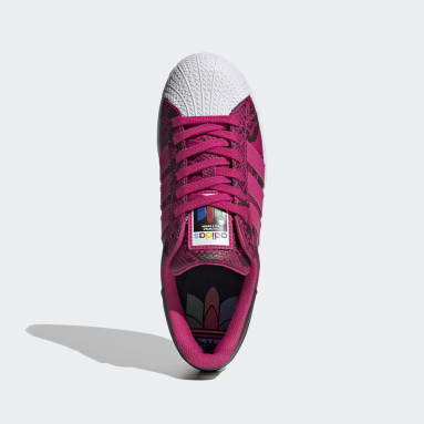 Women Originals Burgundy Superstar Bold Shoes