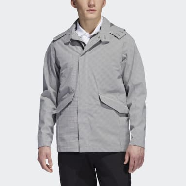 Men Golf Grey Adicross Elements Full-Zip Jacket